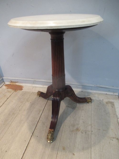REGENCY PERIOD MARBLE TOP TABLE - ADDITIONAL PHOTO 7