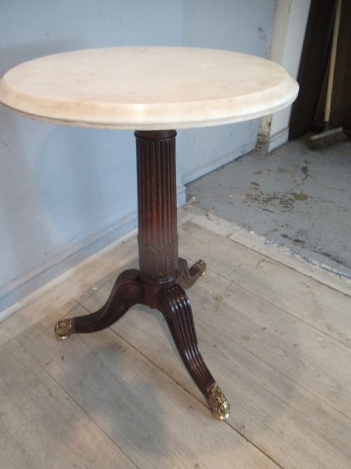 REGENCY PERIOD MARBLE TOP TABLE - ADDITIONAL PHOTO 8