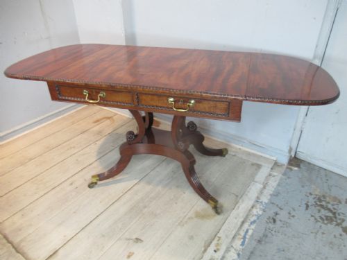 EARLY 19TH CENTURY MAHOGANY SOFA TABLE - ADDITIONAL PHOTO 12