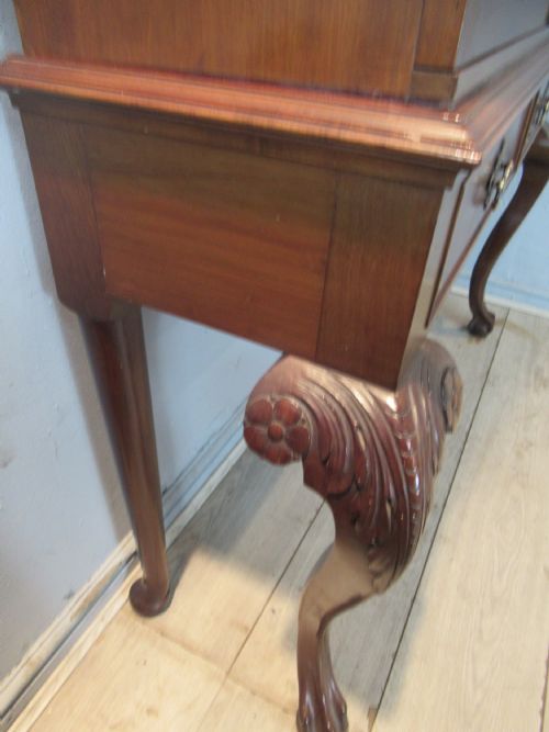 CHIPPENDALE STYLE MAHOGANY BOOKCASE - ADDITIONAL PHOTO 4