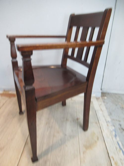PAIR OF OAK ARM CHAIRS BY J B COCKAYNE SHEFFIELD - ADDITIONAL PHOTO 7