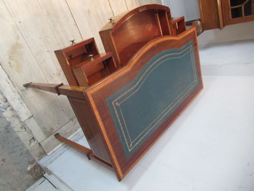 EDWARDIAN MAHOGANY WRITING DESK - ADDITIONAL PHOTO 7