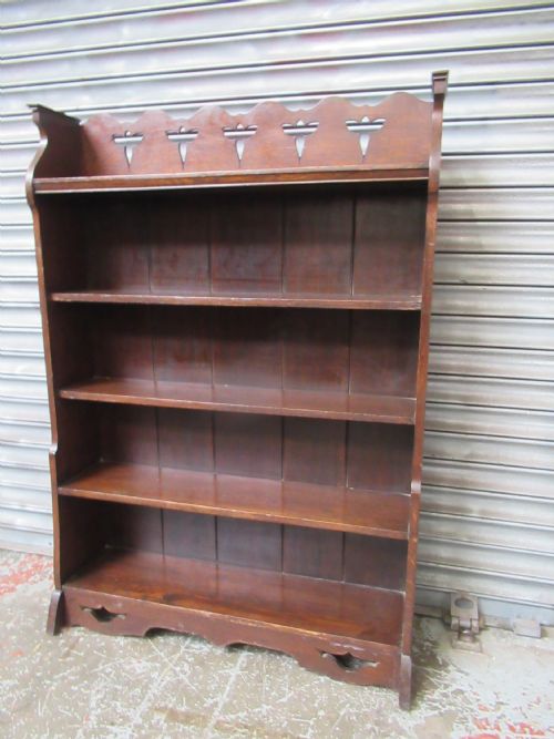 OAK OPEN BOOKCASE - ADDITIONAL PHOTO 2