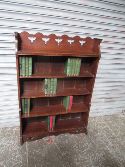 OAK OPEN BOOKCASE - ADDITIONAL PHOTO 3