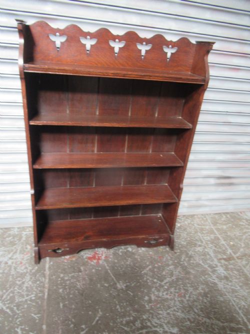 OAK OPEN BOOKCASE - ADDITIONAL PHOTO 5