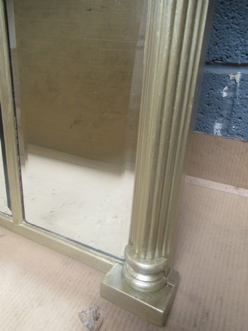 19TH CENTURY GILT WALL OVER MANTLE MIRROR - ADDITIONAL PHOTO 4