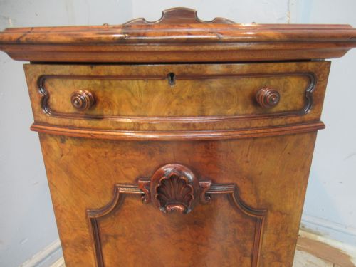 GOOD VICTORIAN BURR WALNUT CABINET - ADDITIONAL PHOTO 9