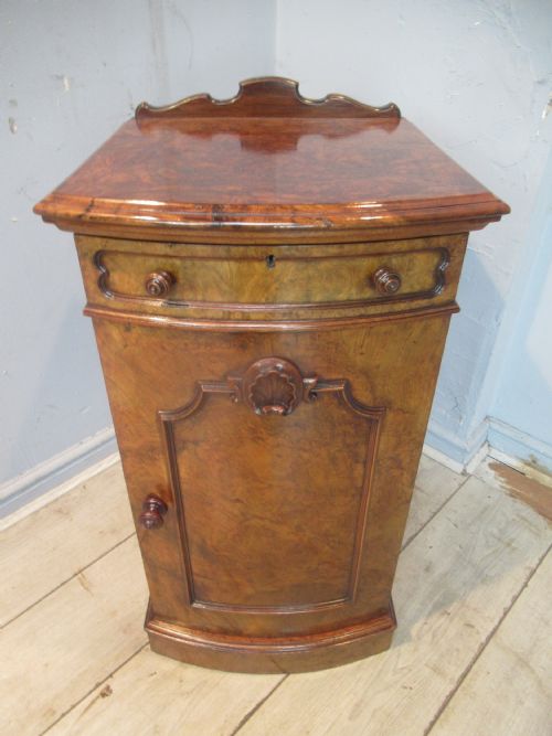 GOOD VICTORIAN BURR WALNUT CABINET - ADDITIONAL PHOTO 1