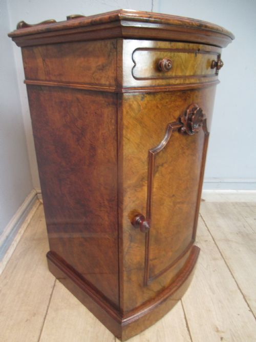 GOOD VICTORIAN BURR WALNUT CABINET - ADDITIONAL PHOTO 2