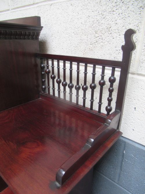 LATE VICTORIAN MAHOGANY BOOKCASE BY LAMBS OF MANCHESTER - ADDITIONAL PHOTO 6
