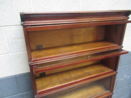 A MAHOGANY FIVE TIER BOOKCASE BY AMYL 1910 - ADDITIONAL PHOTO 5