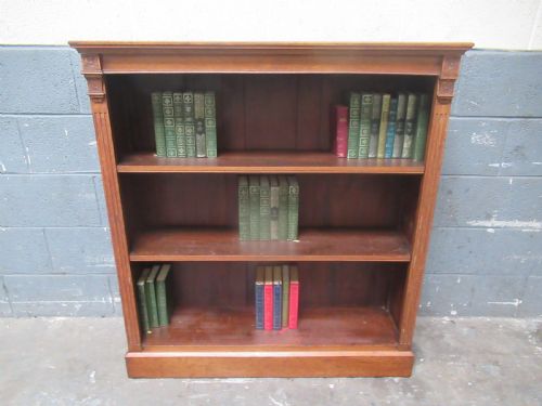Late Victorian Oak Open Bookcase