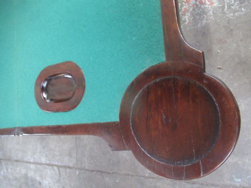 GEORGIAN MAHOGANY CARD SIDE TABLE - ADDITIONAL PHOTO 11