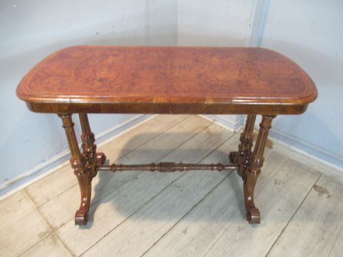 VICTORIAN 1880S BURR OAK SIDE TABLE - ADDITIONAL PHOTO 1
