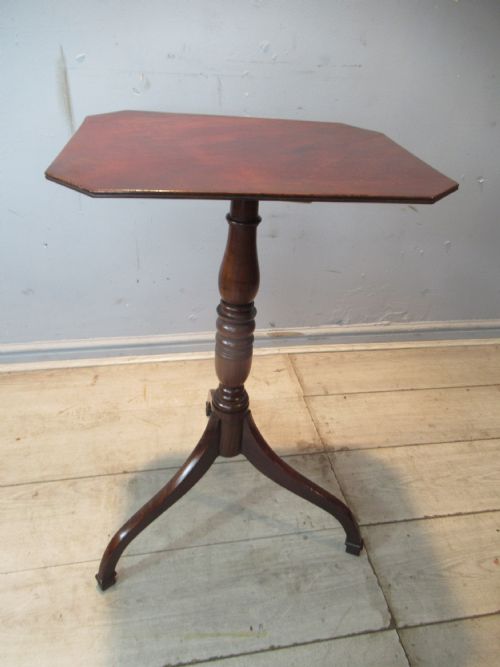 19TH CENTURY MAHOGANY TRIPOD SIDE TABLE - ADDITIONAL PHOTO 2