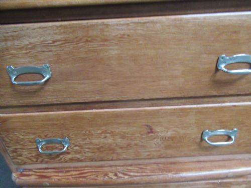 UNUSUAL SHIPS PITCH PINE CHEST OF DRAWERS SS ORONTES - ADDITIONAL PHOTO 9