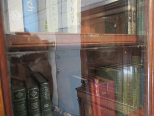 EARLY 19TH CENTURY MAHOGANY CUPBOARD BOOKCASE - ADDITIONAL PHOTO 6