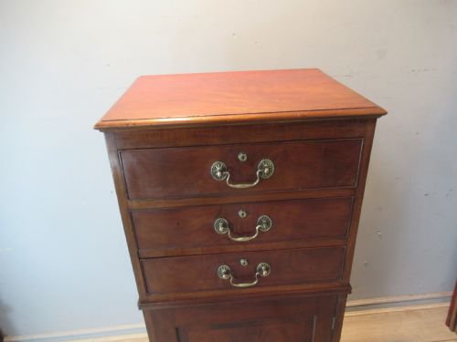 LATE VICTORIAN MAHOGANY SLIM SIZE CABINET - ADDITIONAL PHOTO 5