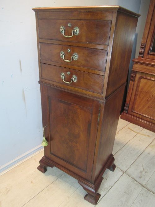 LATE VICTORIAN MAHOGANY SLIM SIZE CABINET - ADDITIONAL PHOTO 10