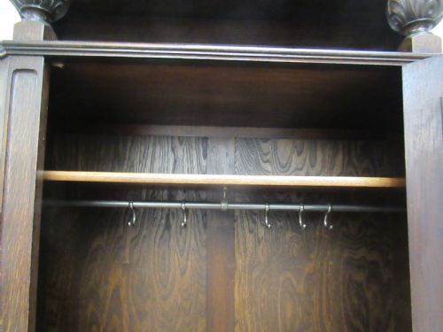 LARGE OAK HALL WARDROBE - ADDITIONAL PHOTO 7