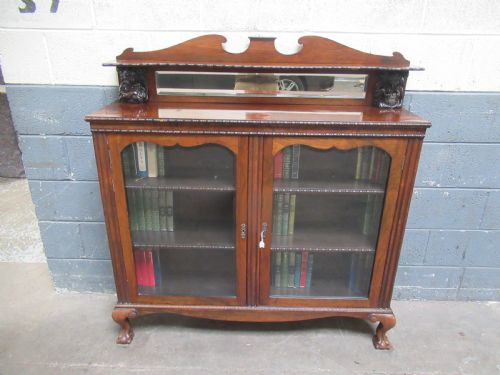 Late Victorian Period   Two Door Bookcase