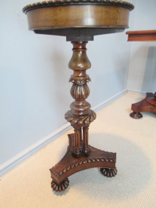 UNUSUAL 19TH CENTURY MAHOGANY PLANTER AND FIGURE STAND - ADDITIONAL PHOTO 2