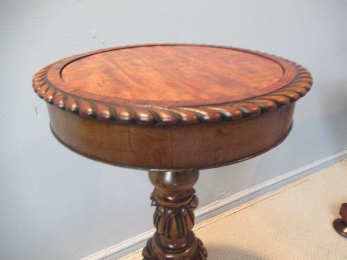UNUSUAL 19TH CENTURY MAHOGANY PLANTER AND FIGURE STAND - ADDITIONAL PHOTO 5