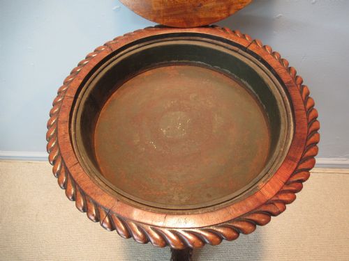 UNUSUAL 19TH CENTURY MAHOGANY PLANTER AND FIGURE STAND - ADDITIONAL PHOTO 7