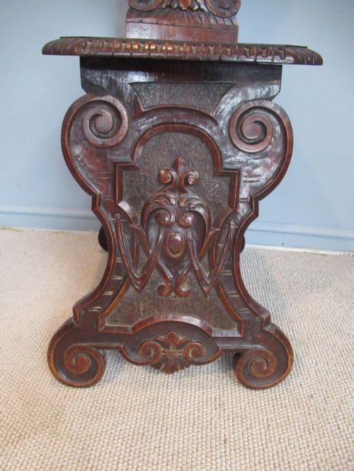 A VICTORIAN 1880S MAHOGANY HALL OR SIDE CHAIR - ADDITIONAL PHOTO 2