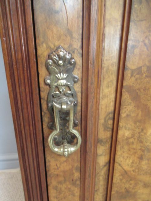VICTORIAN BURR WALNUT BED SIDE CABINET DATED TO 1896 - ADDITIONAL PHOTO 3
