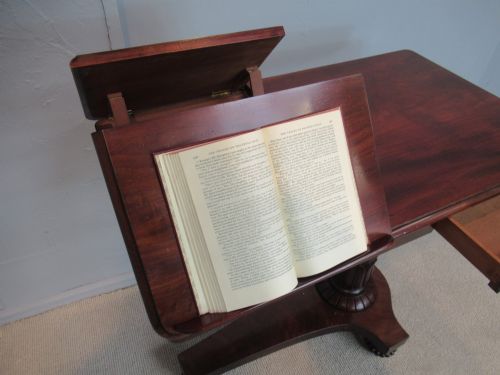 19TH CENTURY MAHOGANY ADJUSTABLE READING TABLE - ADDITIONAL PHOTO 3