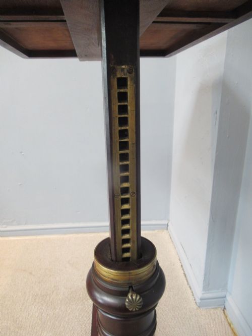19TH CENTURY MAHOGANY ADJUSTABLE READING TABLE - ADDITIONAL PHOTO 9