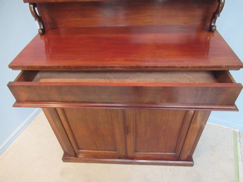 VICTORIAN MAHOGANY 1870S SMALL CHIFFONIER - ADDITIONAL PHOTO 7