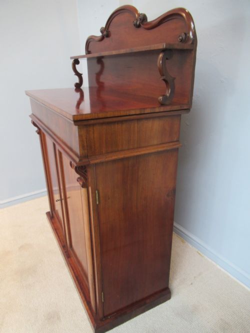 VICTORIAN MAHOGANY 1870S SMALL CHIFFONIER - ADDITIONAL PHOTO 8