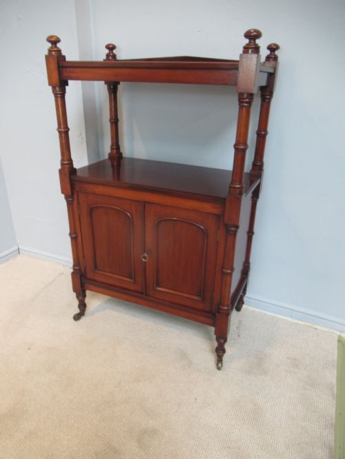 VICTORIAN MAHOGANY 1870S SMALL CHIFFONIER - ADDITIONAL PHOTO 1