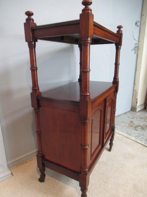 VICTORIAN MAHOGANY 1870S SMALL CHIFFONIER - ADDITIONAL PHOTO 3