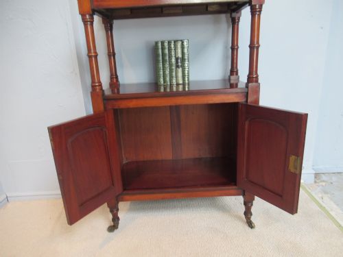 VICTORIAN MAHOGANY 1870S SMALL CHIFFONIER - ADDITIONAL PHOTO 7