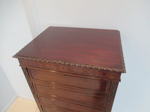 MAHOGANY MUSIC OR FILE CABINET - ADDITIONAL PHOTO 5