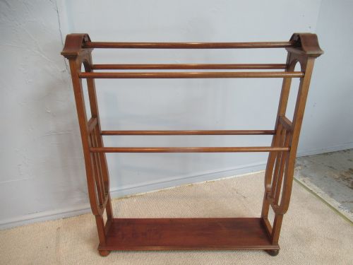 VICTORIAN WALNUT TOWEL RAIL - ADDITIONAL PHOTO 3