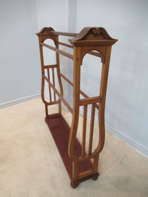 VICTORIAN WALNUT TOWEL RAIL - ADDITIONAL PHOTO 5