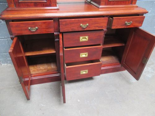 VICTORIAN MAHOGANY BOOKCASE 1880S - ADDITIONAL PHOTO 6