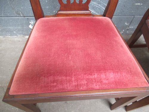 SET OF FOUR EDWARDIAN MAHOGANY DINING CHAIRS - ADDITIONAL PHOTO 3