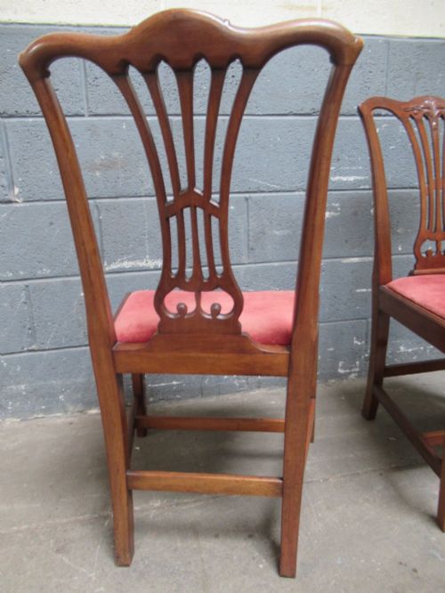 SET OF FOUR EDWARDIAN MAHOGANY DINING CHAIRS - ADDITIONAL PHOTO 7