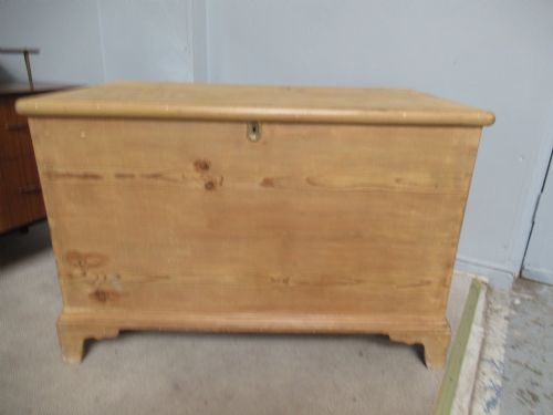 19th Century Victorian Pine Blanket Box