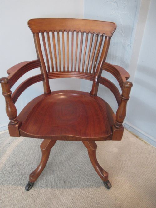 Victorian Period   Walnut   Swivel Office Chair