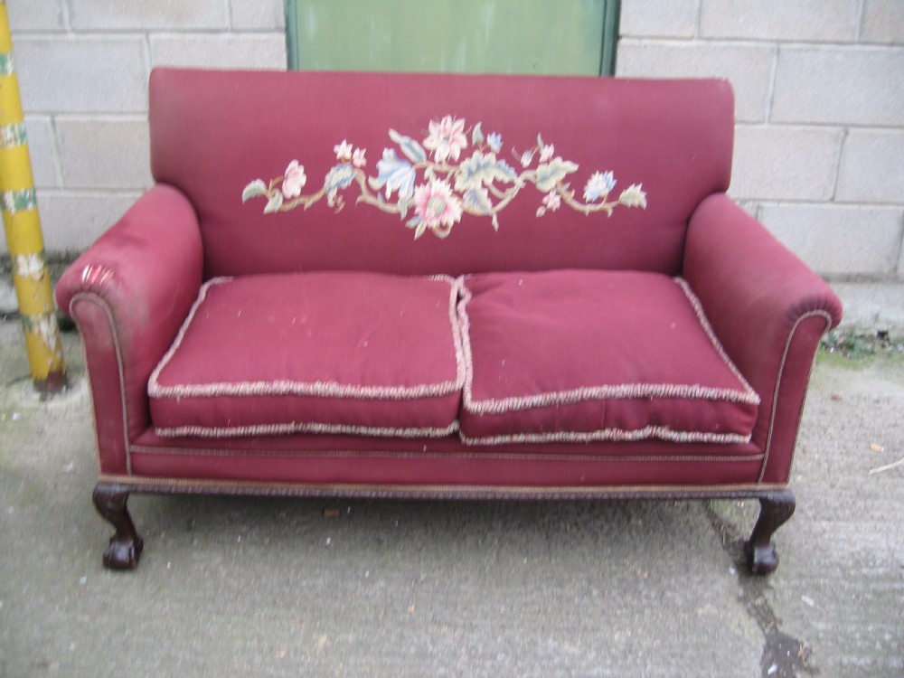 Two seat chippendale style sofa couch View VI