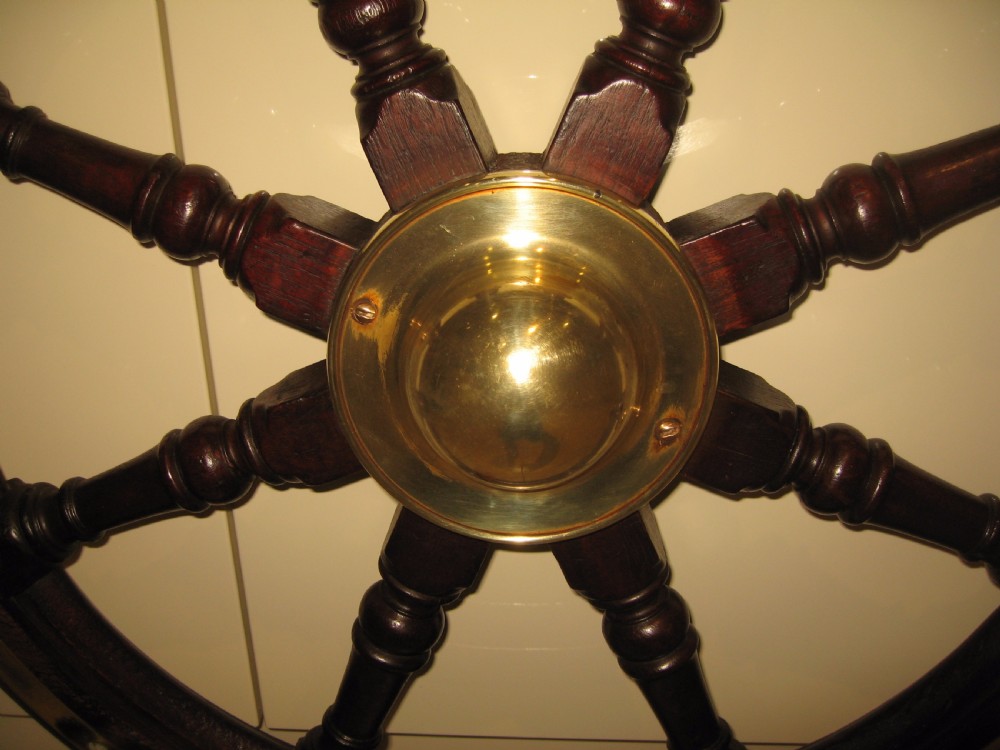 19th century oak ships wheel View IV