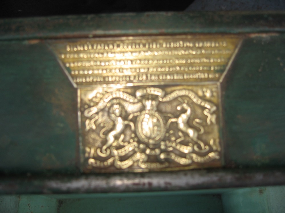 Iron and brass safe box View II