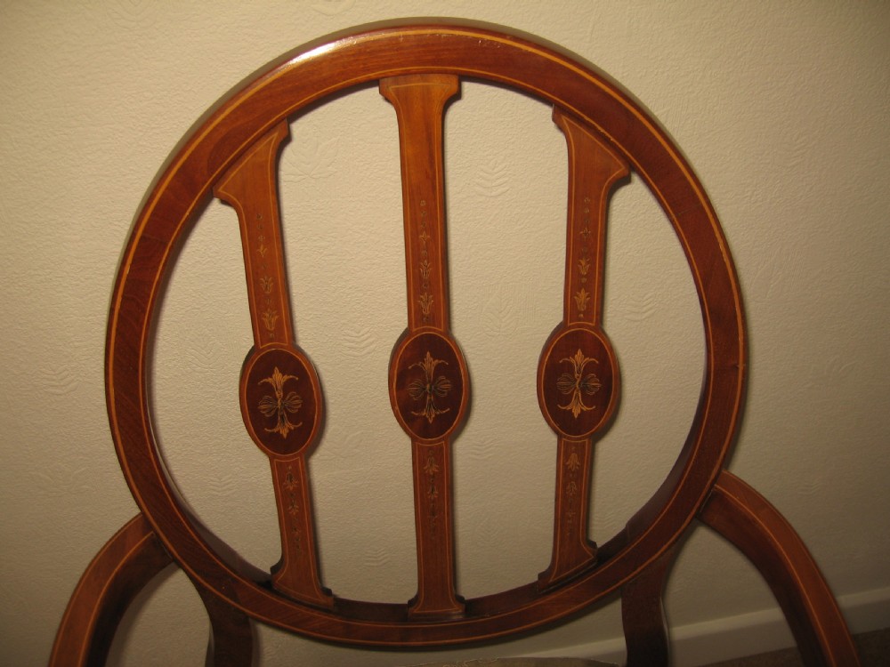 Quality  inlaid mahogany  arm chair View IV