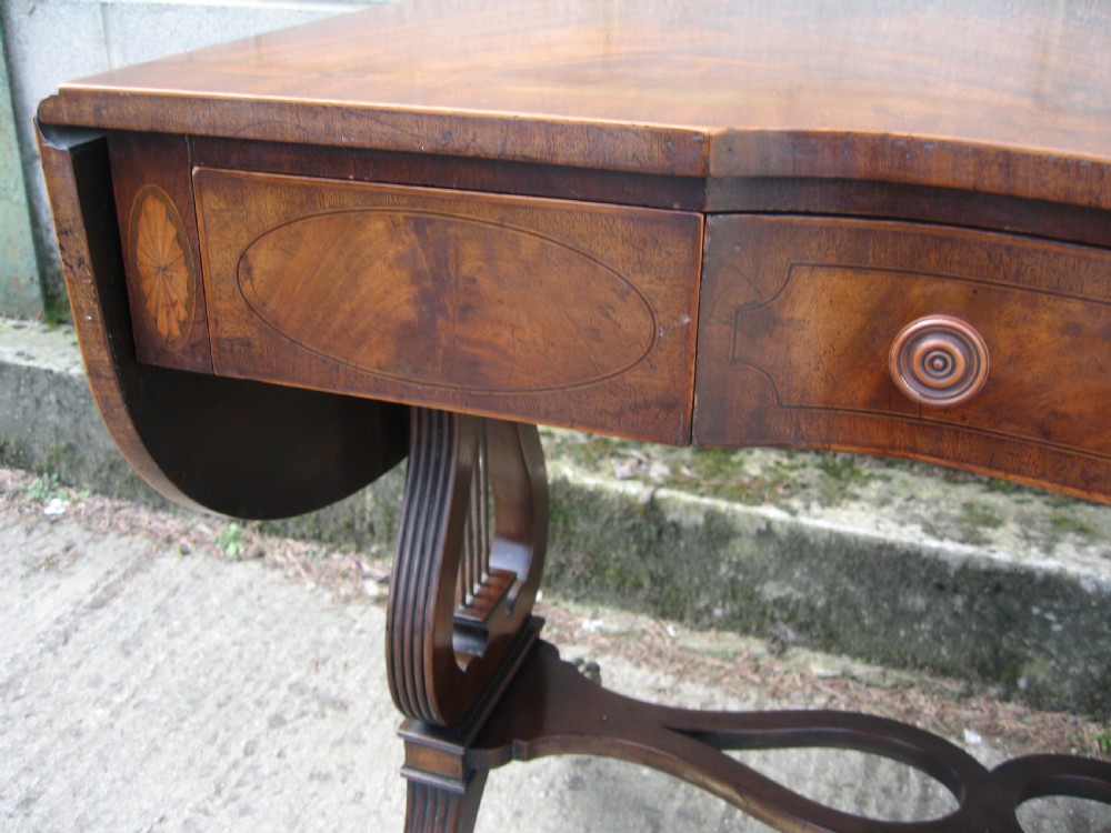 Mahogany  sofa table View VII